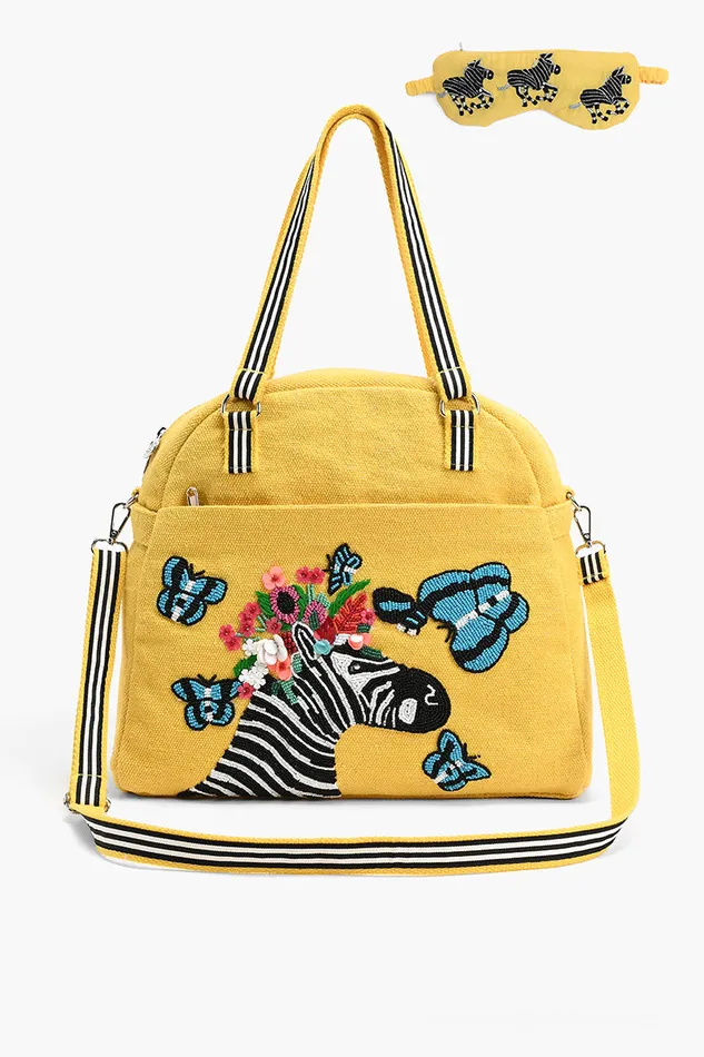 Beach Bags America and Beyond Women Wild for Travel Bag with Eye Mask