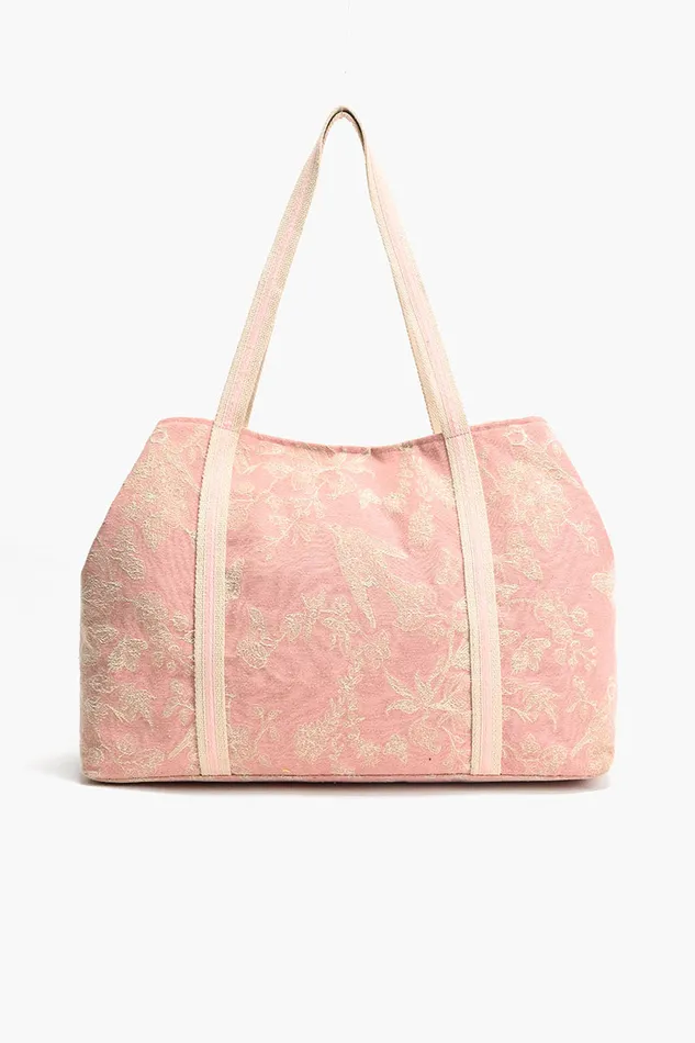 Beach Bags Pansy Chocolate Petal Paradise Tote America and Beyond Women