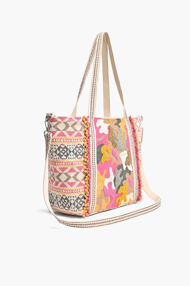 Beach Bags Women America and Beyond Pink Camo Tote