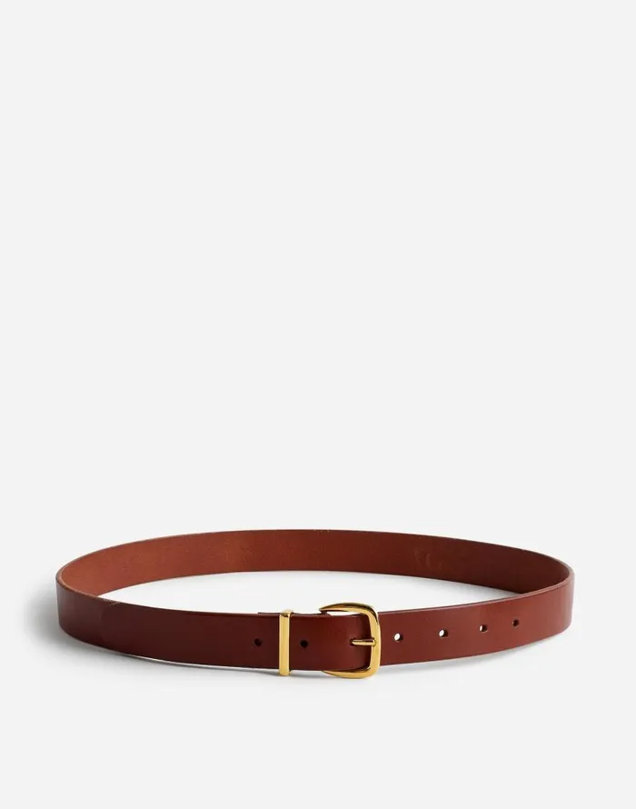 Belts Women Madewell The Essential Leather Belt Warm Cinnamon