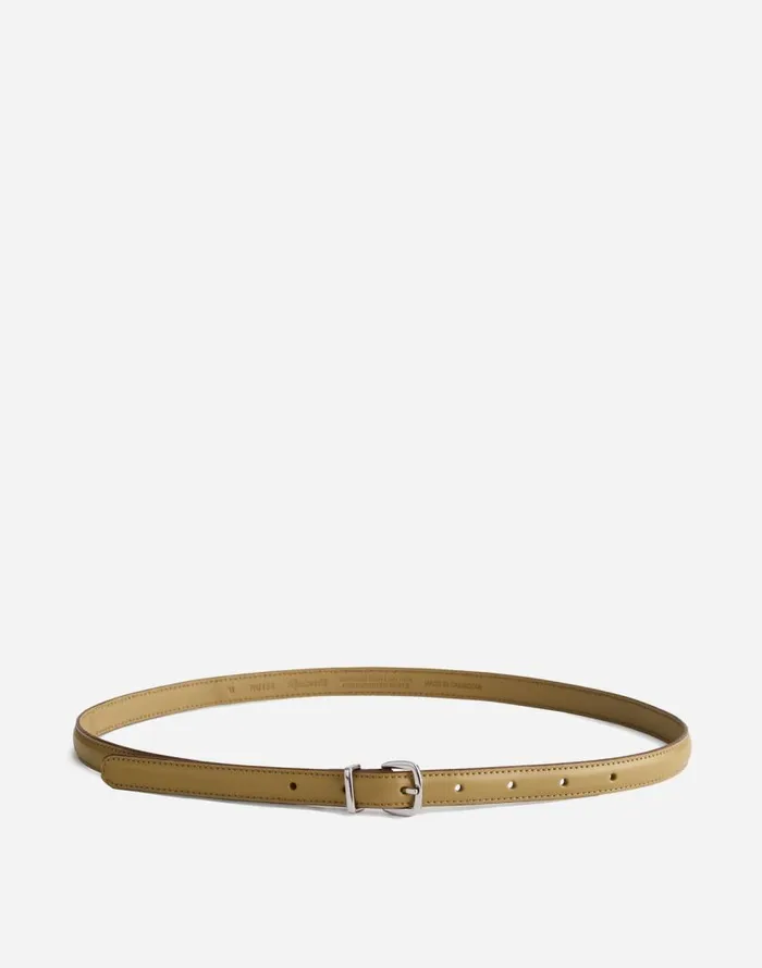 Belts Women Madewell The Essential Skinny Leather Belt Tawny Olive