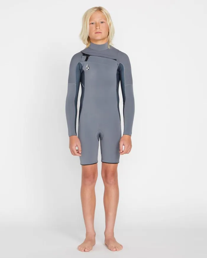 Big Boys Modulator 2mm Chest Zip Long Sleeve Springsuit 8211 Charcoal Kids Volcom Wetsuits Big Boys Modulator 2mm Chest Zip Long Sleeve Springsuit 8211 Charcoal Kids Volcom Wetsuits