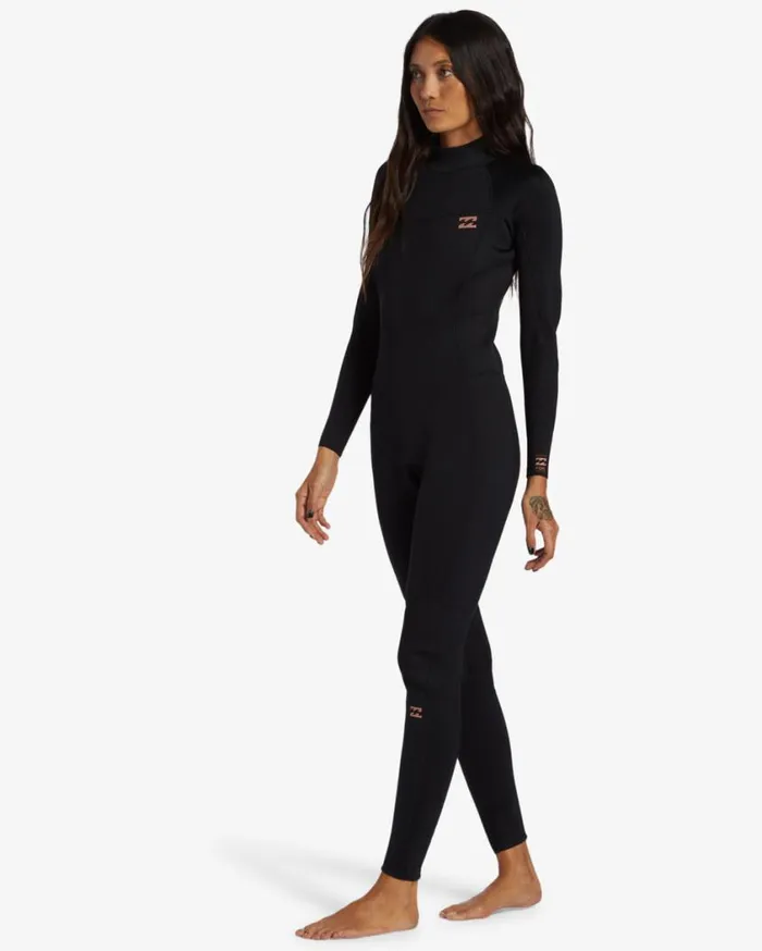 Billabong 32mm Foil Back Zip Wetsuit Black Womens Wetsuits Billabong 32mm Foil Back Zip Wetsuit Black Womens Wetsuits