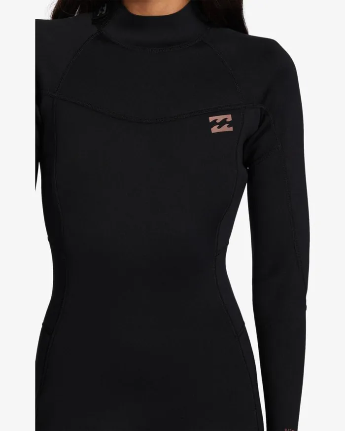 Billabong 32mm Foil Back Zip Wetsuit Black Womens Wetsuits Billabong 32mm Foil Back Zip Wetsuit Black Womens Wetsuits