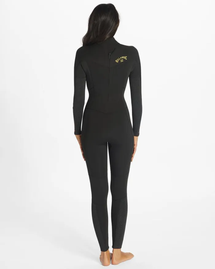 Billabong 43 Synergy Back Zip Full Wetsuit Wild Black Womens Wetsuits