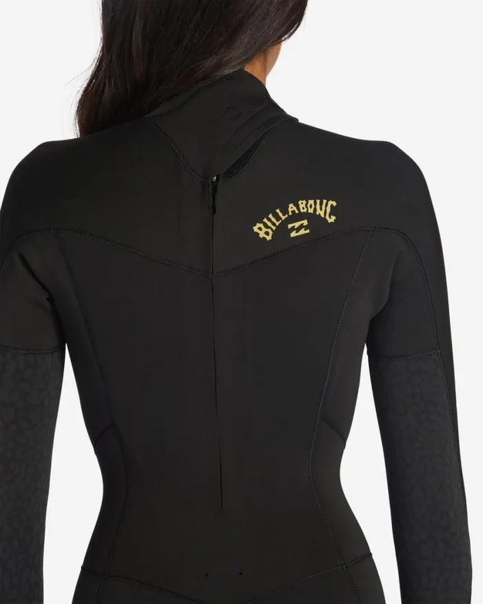 Billabong 43 Synergy Back Zip Full Wetsuit Wild Black Womens Wetsuits