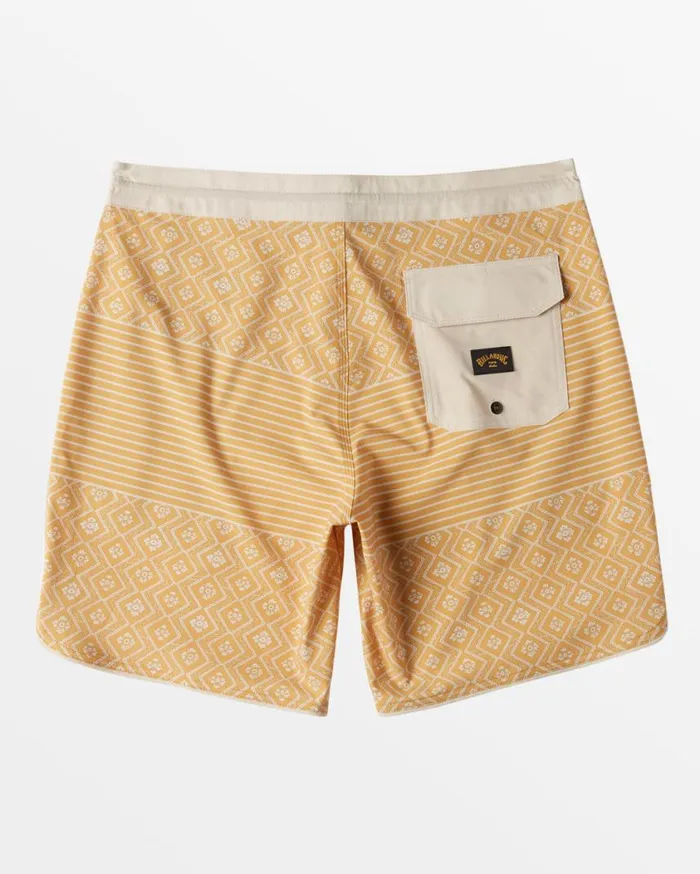 Billabong 73 Lo Tide 18034 Boardshorts Mustard Mens Long Length 18034 8211 21034