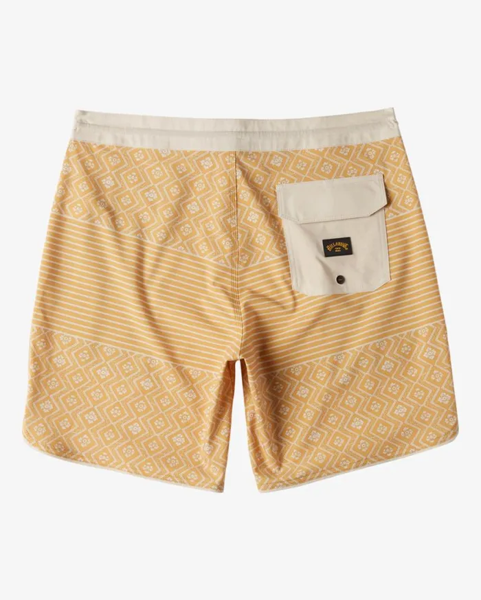 Billabong 73 Lo Tide 18034 Boardshorts Mustard Mens Long Length 18034 8211 21034
