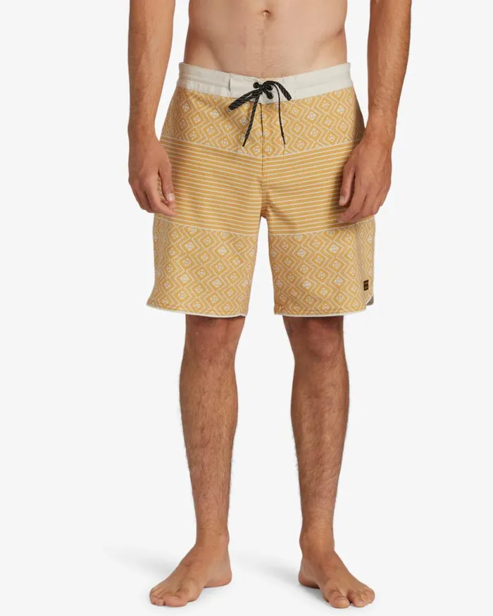 Billabong 73 Lo Tide 18034 Boardshorts Mustard Mens Long Length 18034 8211 21034