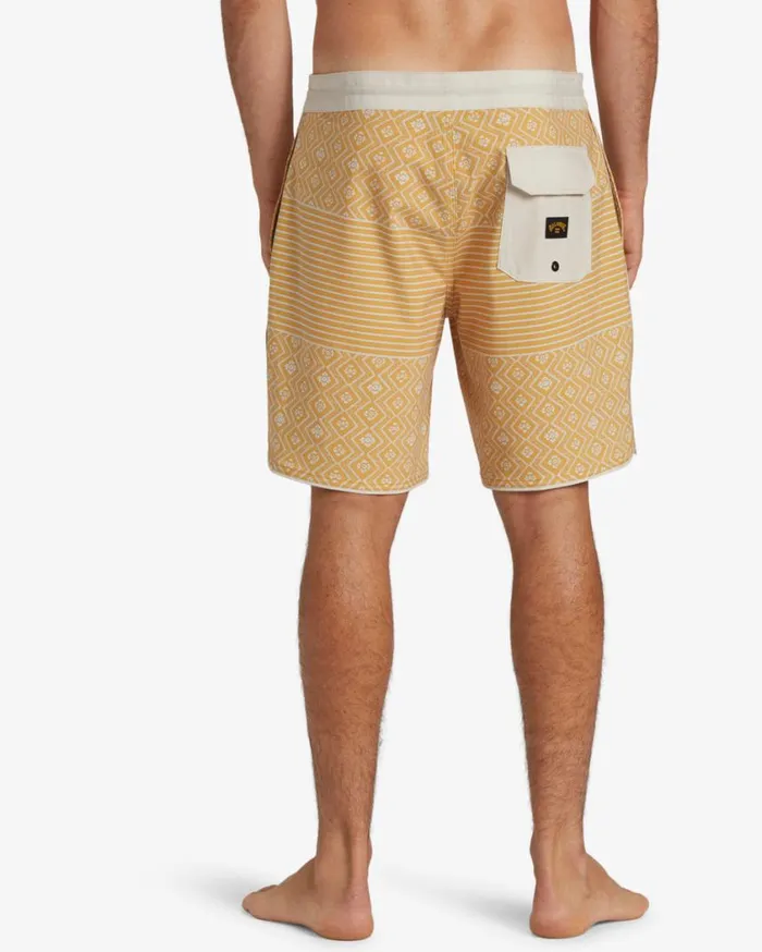 Billabong 73 Lo Tide 18034 Boardshorts Mustard Mens Long Length 18034 8211 21034