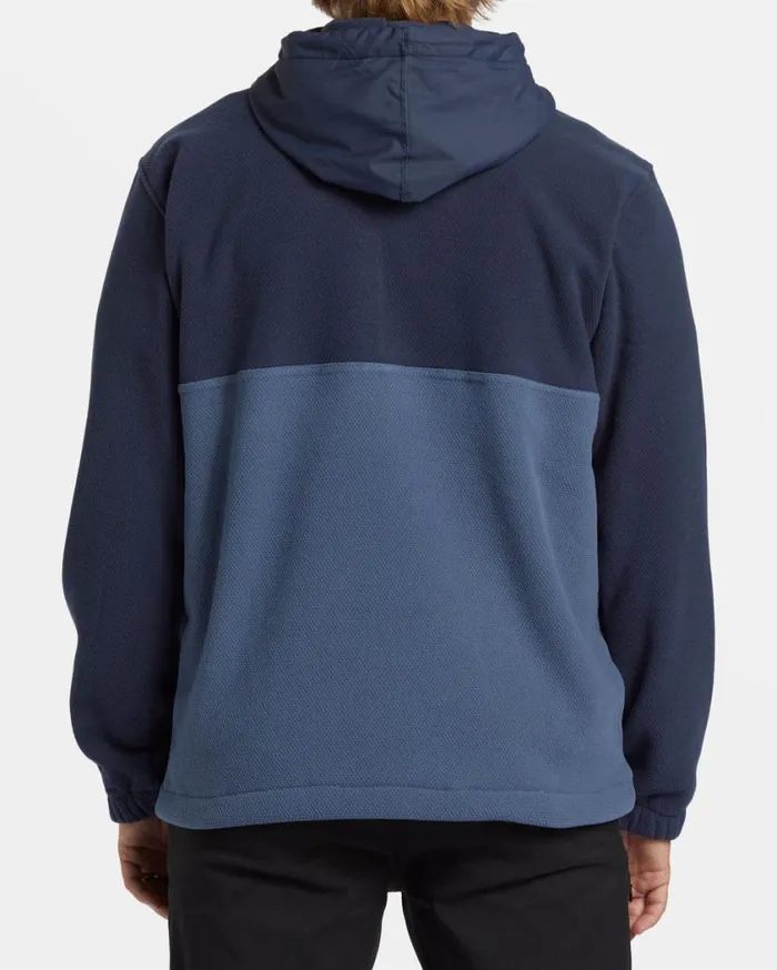 Billabong ADiv Boundary Hooded HalfZip Pullover Dusty Navy Mens Hoodies and Fleece Billabong ADiv Boundary Hooded HalfZip Pullover Dusty Navy Mens Hoodies and Fleece