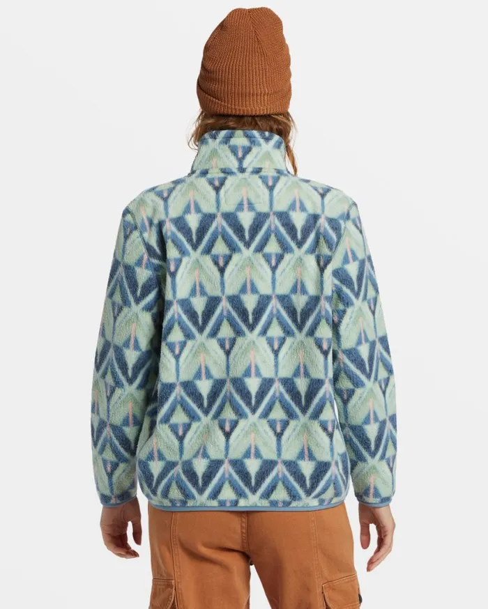 Billabong ADiv Boundary Mock 3 HalfZip Pullover Sweatshirt Blue Shadow Womens Sweatshirts and Fleece Billabong ADiv Boundary Mock 3 HalfZip Pullover Sweatshirt Blue Shadow Womens Sweatshirts and Fleece