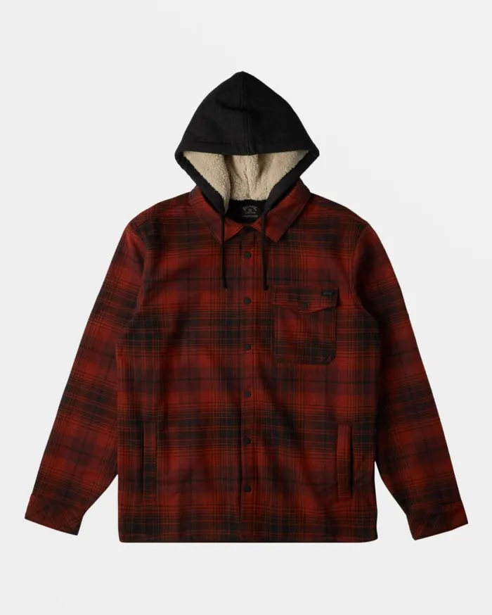 Billabong ADiv Furnace Bonded Flannel Shirt Sangria Mens Shirts