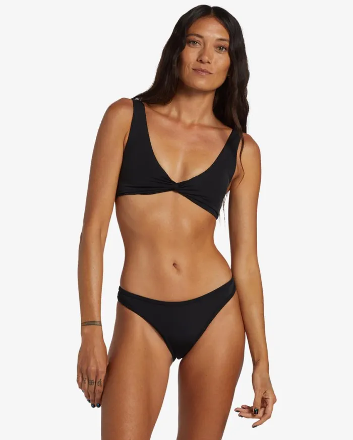 Billabong ADiv Twisted Tank Bikini Top Black Womens Bikinis
