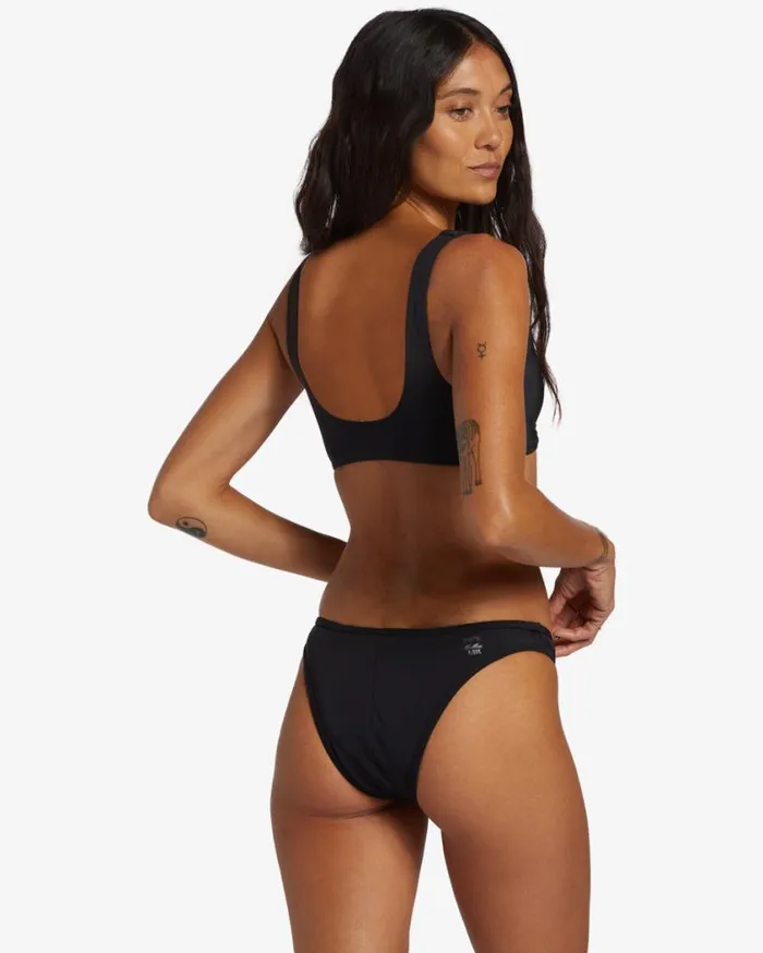 Billabong ADiv Twisted Tank Bikini Top Black Womens Bikinis
