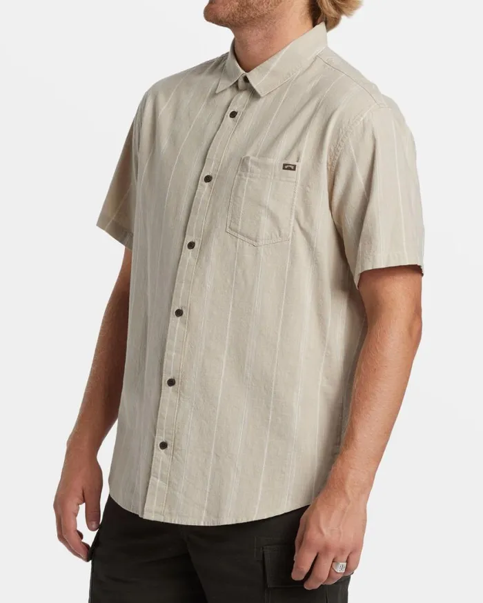 Billabong All Day Stripe Short Sleeve Shirt Chino Mens Shirts