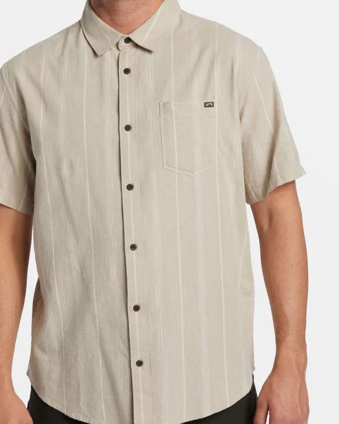 Billabong All Day Stripe Short Sleeve Shirt Chino Mens Shirts
