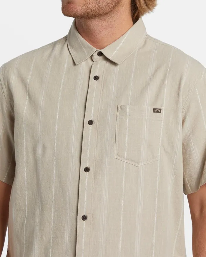 Billabong All Day Stripe Short Sleeve Shirt Chino Mens Shirts