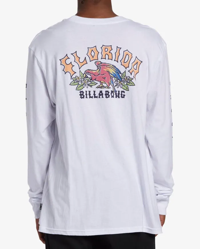 Billabong Arch Florida Long Sleeve TShirt White Mens TShirts