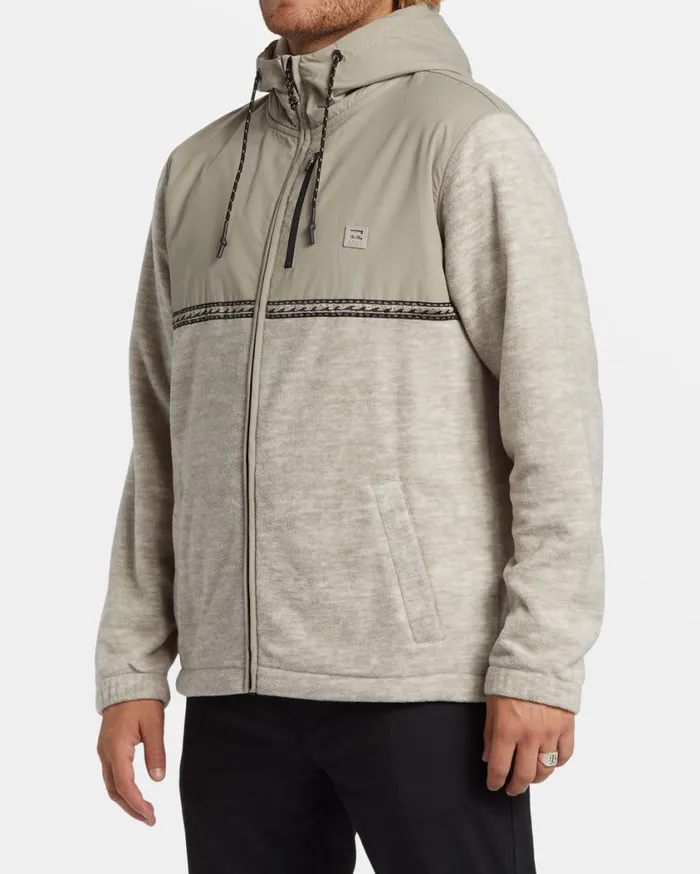 Billabong Boundary Lite ZipUp Hoodie Oatmeal Heather Mens Hoodies and Fleece Billabong Boundary Lite ZipUp Hoodie Oatmeal Heather Mens Hoodies and Fleece