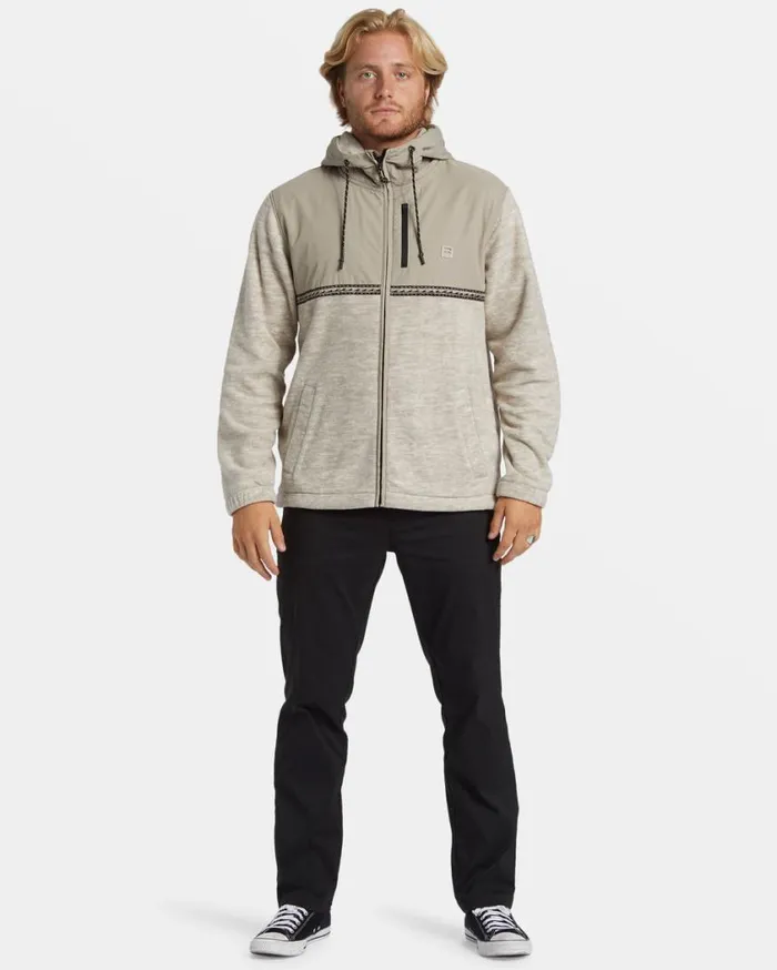 Billabong Boundary Lite ZipUp Hoodie Oatmeal Heather Mens Hoodies and Fleece Billabong Boundary Lite ZipUp Hoodie Oatmeal Heather Mens Hoodies and Fleece
