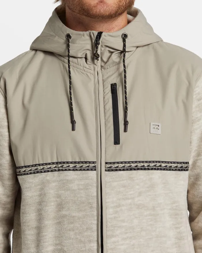 Billabong Boundary Lite ZipUp Hoodie Oatmeal Heather Mens Hoodies and Fleece Billabong Boundary Lite ZipUp Hoodie Oatmeal Heather Mens Hoodies and Fleece
