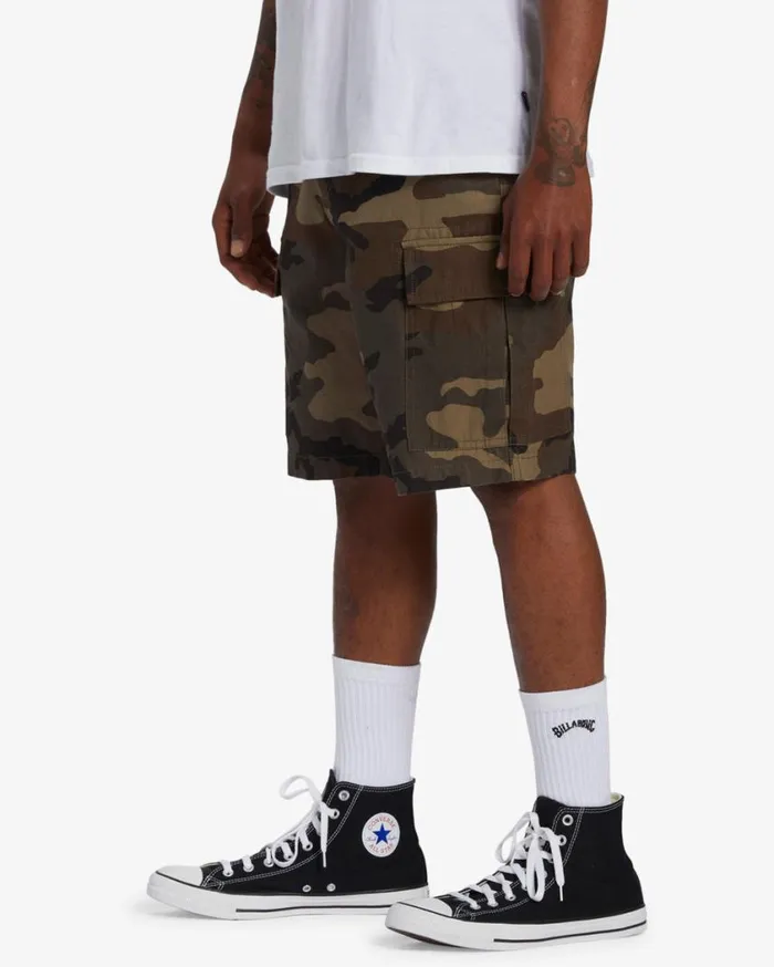 Billabong Combat Cargo Shorts Military Camo Mens Shorts
