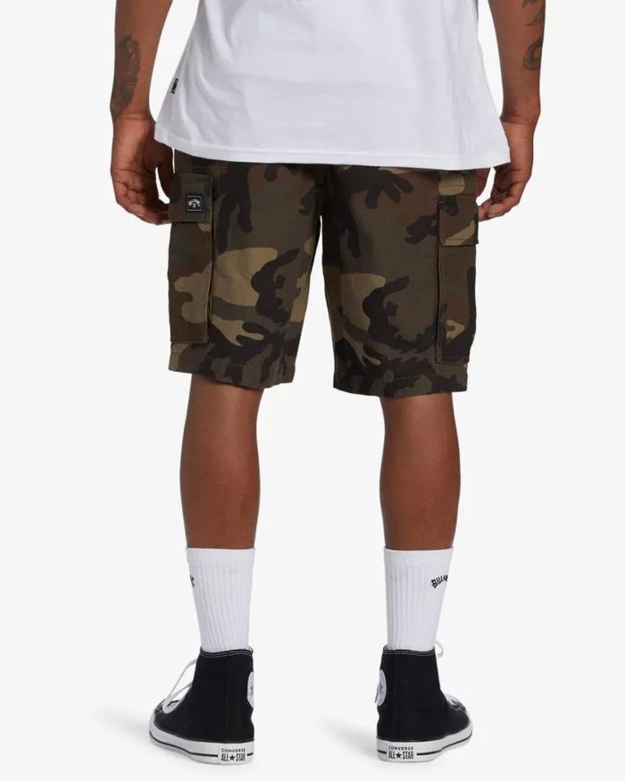 Billabong Combat Cargo Shorts Military Camo Mens Shorts