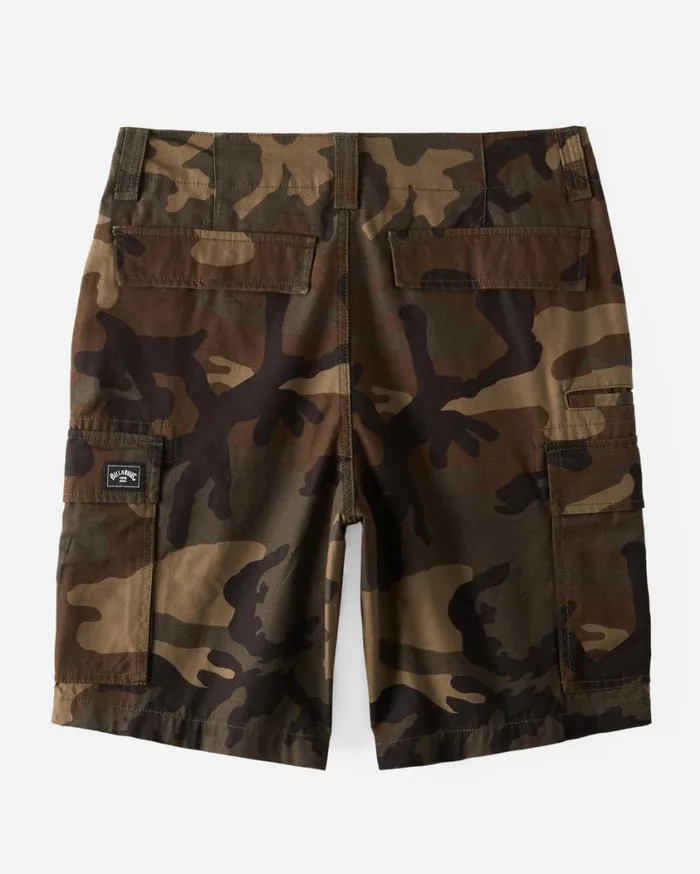 Billabong Combat Cargo Shorts Military Camo Mens Shorts