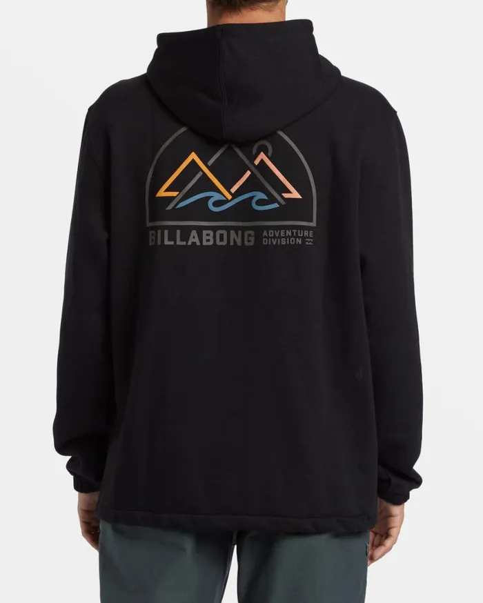 Billabong Compass Hoodie Black Mens Hoodies and Fleece