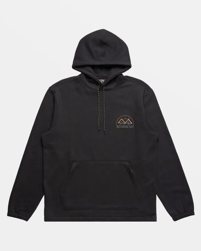 Billabong Compass Hoodie Black Mens Hoodies and Fleece
