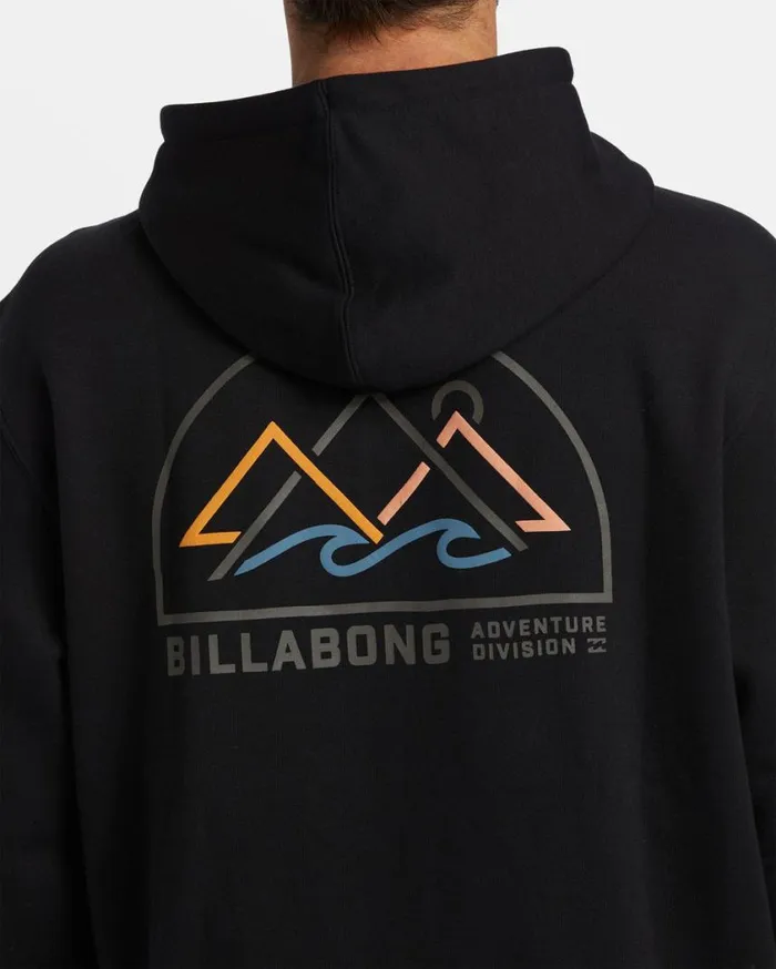 Billabong Compass Hoodie Black Mens Hoodies and Fleece
