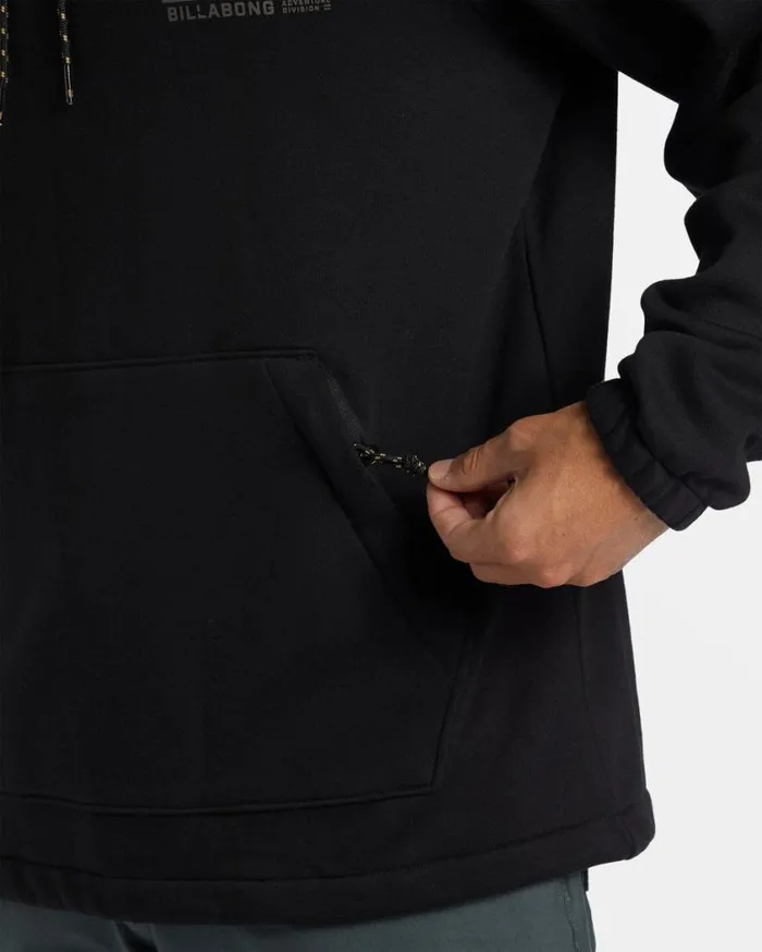 Billabong Compass Hoodie Black Mens Hoodies and Fleece