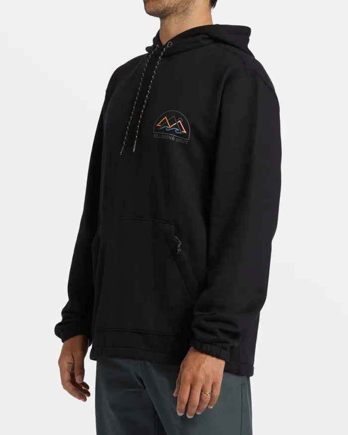 Billabong Compass Hoodie Black Mens Hoodies and Fleece
