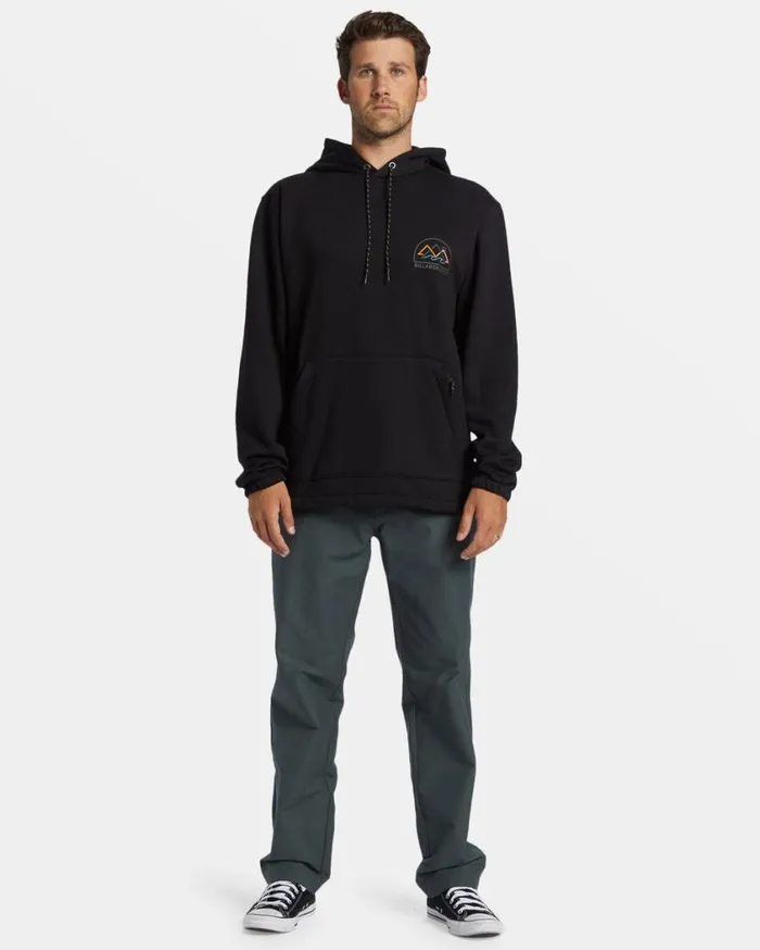 Billabong Compass Hoodie Black Mens Hoodies and Fleece