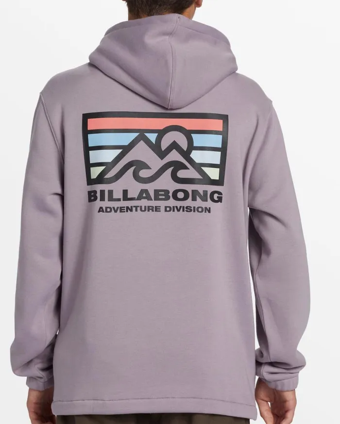 Billabong Compass Hoodie Purple Ash Mens Hoodies and Fleece