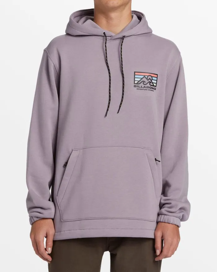 Billabong Compass Hoodie Purple Ash Mens Hoodies and Fleece Billabong Compass Hoodie Purple Ash Mens Hoodies and Fleece