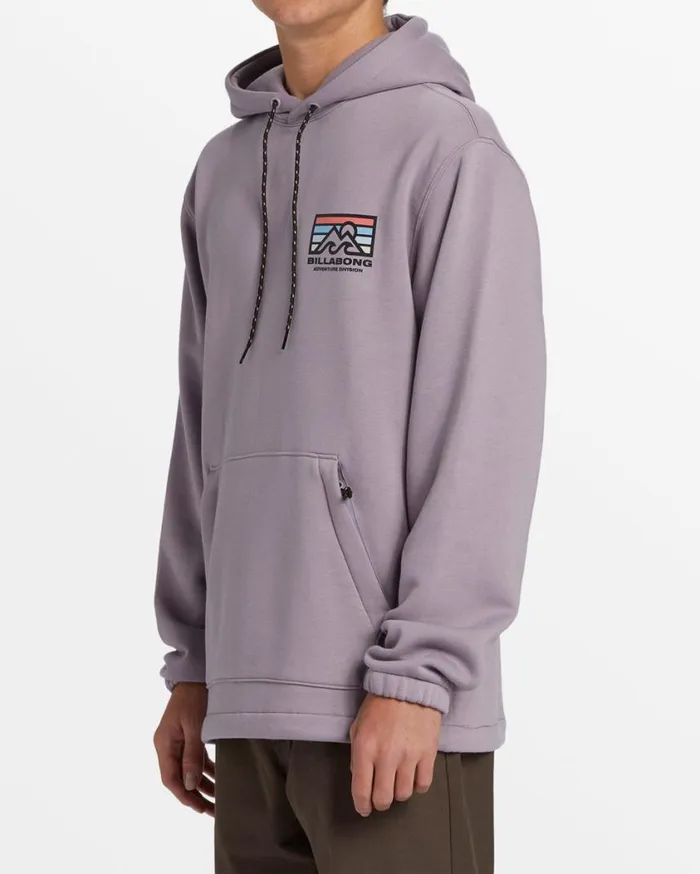 Billabong Compass Hoodie Purple Ash Mens Hoodies and Fleece Billabong Compass Hoodie Purple Ash Mens Hoodies and Fleece