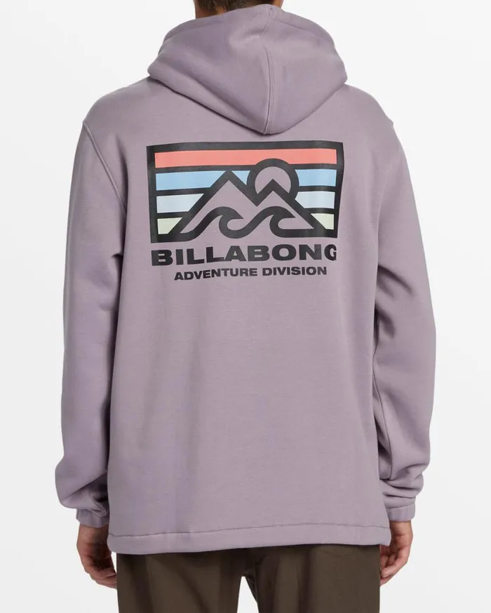 Billabong Compass Hoodie Purple Ash Mens Hoodies and Fleece Billabong Compass Hoodie Purple Ash Mens Hoodies and Fleece
