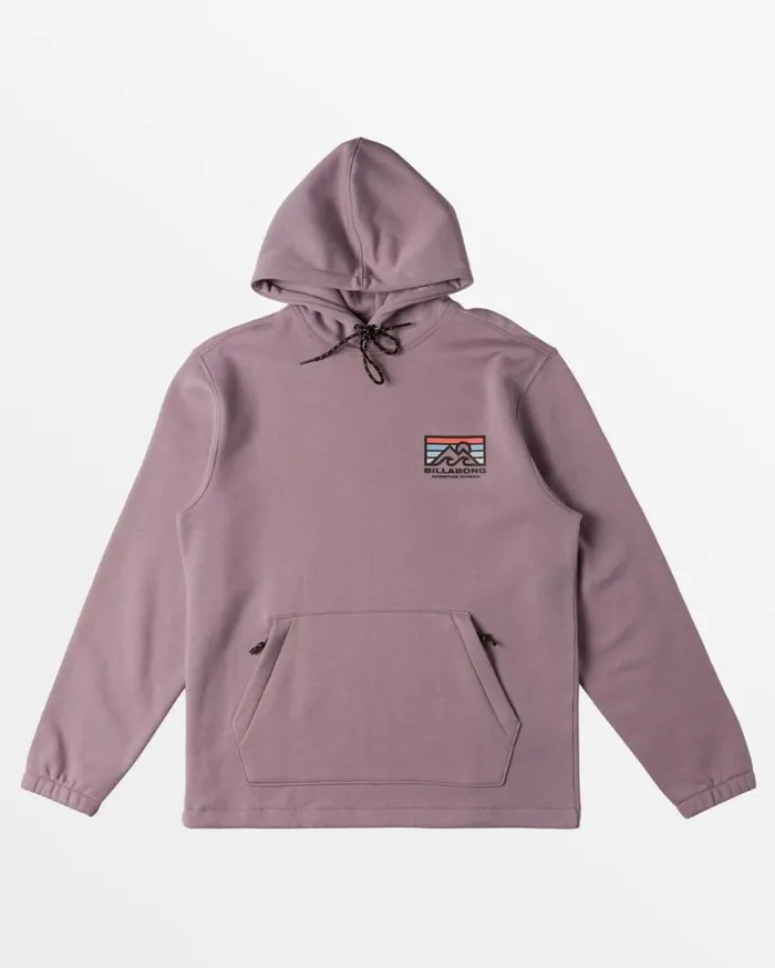 Billabong Compass Hoodie Purple Ash Mens Hoodies and Fleece Billabong Compass Hoodie Purple Ash Mens Hoodies and Fleece