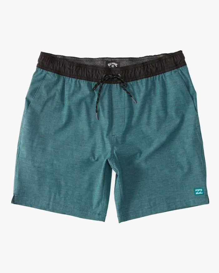 Billabong Crossfire Elastic Waist Submersible Shorts 18034 Cyan Mens Shorts Billabong Crossfire Elastic Waist Submersible Shorts 18034 Cyan Mens Shorts