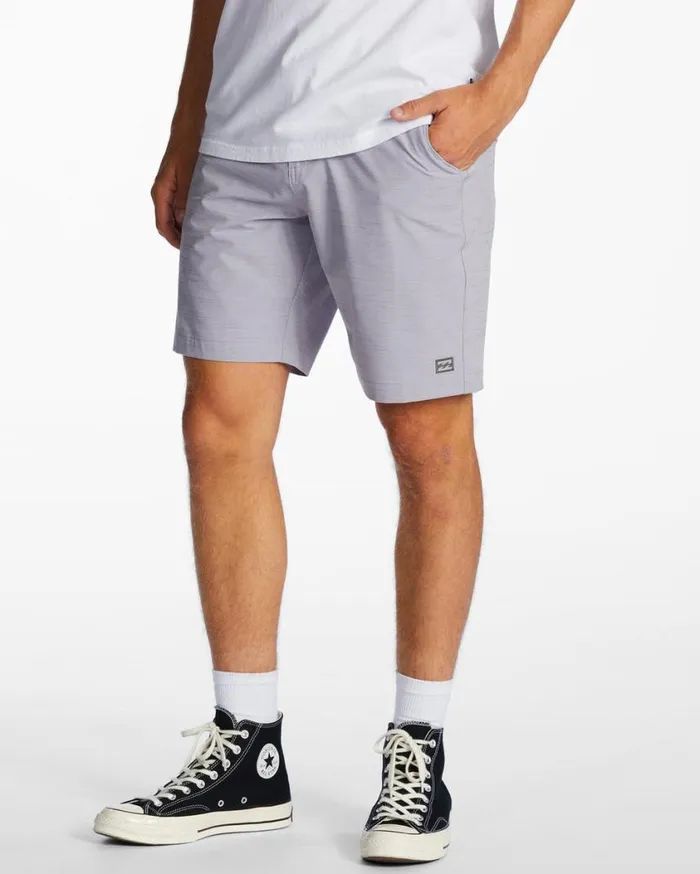Billabong Crossfire Slub Submersible 19034 Shorts Grey Violet Mens Shorts