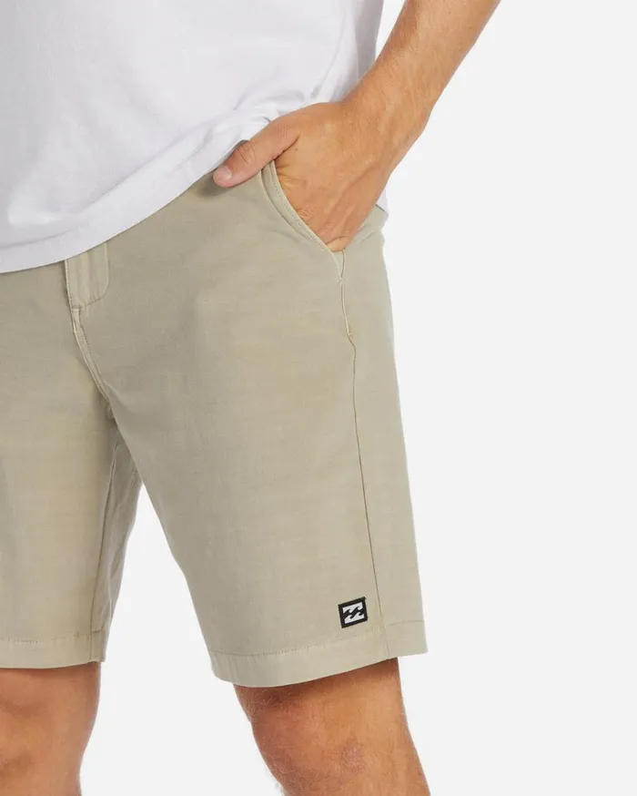 Billabong Crossfire Wave Washed 18034 Hybrid Submersible Shorts Oyster Mens Shorts
