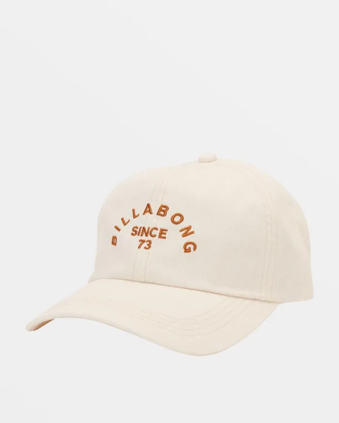 Billabong Dad Strapback Hat White Cap 2 Womens Hats and Beanies