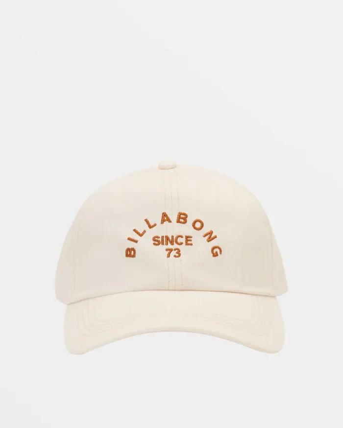 Billabong Dad Strapback Hat White Cap 2 Womens Hats and Beanies