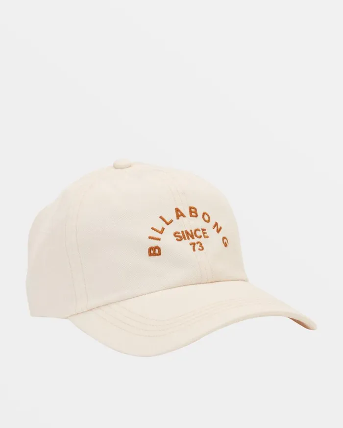 Billabong Dad Strapback Hat White Cap 2 Womens Hats and Beanies