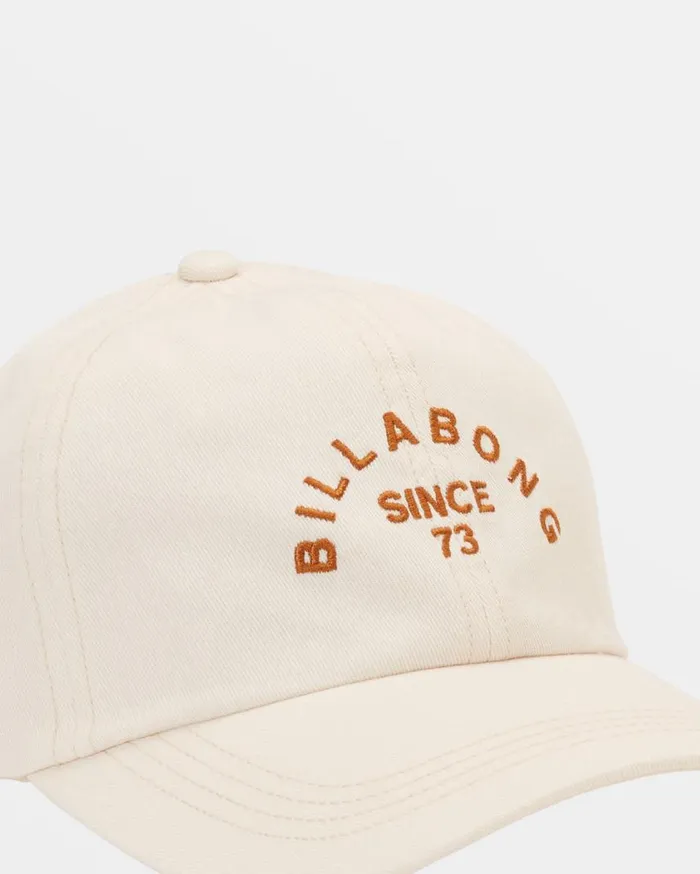 Billabong Dad Strapback Hat White Cap 2 Womens Hats and Beanies