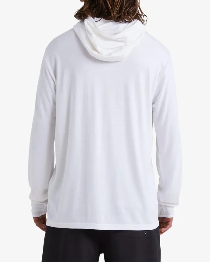 Billabong Eclipse Hooded Long Sleeve Surf TShirt White Mens Knits Billabong Eclipse Hooded Long Sleeve Surf TShirt White Mens Knits