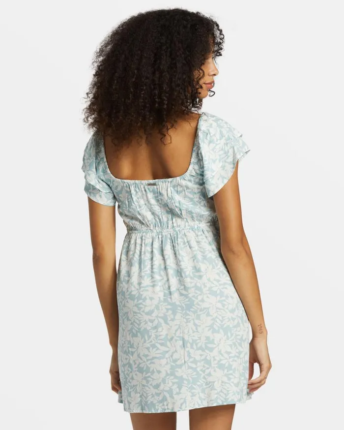 Billabong Enchant Me Mini Dress Dusk Blue Womens Dresses Billabong Enchant Me Mini Dress Dusk Blue Womens Dresses