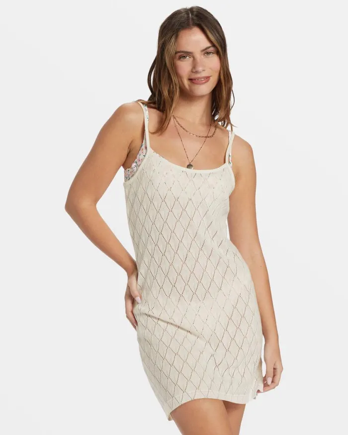 Billabong Erin Mini Swim CoverUp Dove Womens Dresses